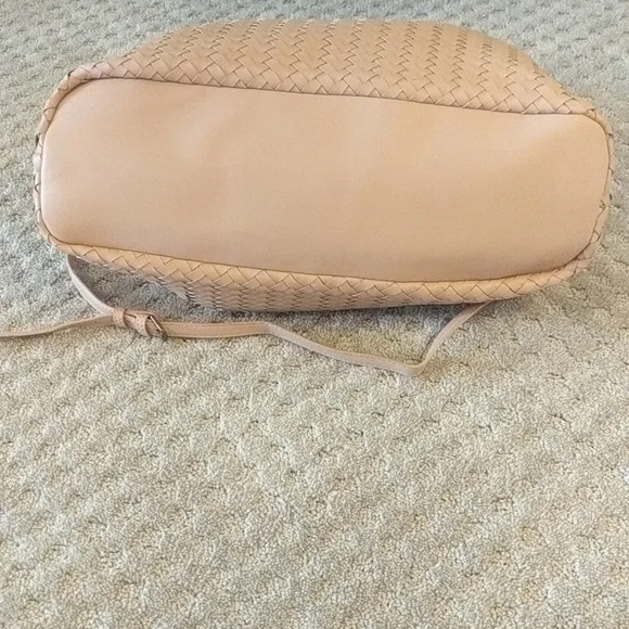 Anthropologie Cara large woven crossbody bag pink - Picture 4 of 8